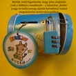 Lakattal zárható fémládika, persely - kincskeresős, kódfejtős rejtvényekhez, több színben - kék