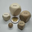 Üres, alakítható, testreszabható (írható, matricázható) felületű fakocka, több méretben - 30 mm-es