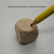Üres, alakítható, testreszabható (írható, matricázható) felületű fakocka, több méretben - 25 mm-es