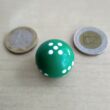 Dobógömb – „kerek dobókocka” 1-6-ig pöttyözve, több színben – zöld (1 db)