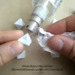 Nyolcoldalú „kocka" (oktaéder) - üres, filccel írható – lemosható, fehér (1 db)