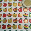 Matricaív - fémesen csillogó almák - 10 mm-es - Apple stickers sheet