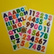 Matricakészlet, vegyes színű számjegyek 20mm (betűket ábrázoló is kapható)