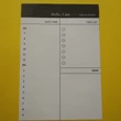 Napirendtervező, daily schedule - hallás utáni feladatokhoz (üres, kitölthető) - 10 lap / csomag