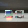 Fénytani kísérlet – Prizmák fénytörő közege – Prizmakocka több méretben – Light prism cubes