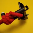 Telefontartó tripod miniállvány „polip" hajlítható lábakkal, tartókerettel - kék (több színben, bleutooth elsütő is kapható hozzá)
