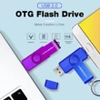 Pendrive - okostelefonhoz is csatlakoztatható, kétvégű (OTG funkcióval), micro usb, 16GB, több színben és kapacitással - kék