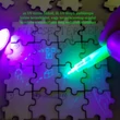 Üres puzzle – kincsestérkép készítése szabadulószobához – láthatatlan írás UV-filccel