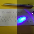 UV-tintás toll lámpával - „láthatatlan” titkosíráshoz, feladatötlet-adó videóval!