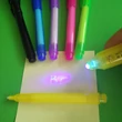 UV-tintás filctoll lámpával - „láthatatlan” titkosíráshoz, feladatötlet-adó videóval! - sárga
