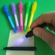 UV-tintás filctoll lámpával - „láthatatlan” titkosíráshoz, feladatötlet-adó videóval! - fekete