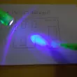 UV-tintás filctoll lámpával - „láthatatlan” titkosíráshoz, feladatötlet-adó videóval! - sárga