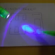 UV-tintás filctoll lámpával - „láthatatlan” titkosíráshoz, feladatötlet-adó videóval! - pink
