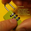 A nyitókód átállítása háromszámjegyű számzáras lakatokon – Setting up a new open code at numeric padlock
