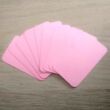 Újraírható és leradírozható kártya definíciós játékokhoz – 10 db-os rózsaszín kártyacsomag