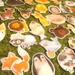 Állatos matrica – cica; pingvin; róka; oroszlán; fóka; őzike – Animal sticker set