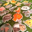 Állatos matrica – oroszlán; majom; elefánt; zsiráf; mókus – Animal sticker set