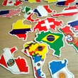 Délkelet-Ázsia országai és zászlói – Asia and Australia country outlines flags country oulines