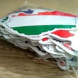 Dél-Amerika államai és zászlói – Americas country outlines and flags sticker set