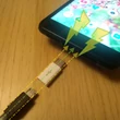 Töltsd az USB-C-s telefonod micro-USB kábellel! – Csatlakozófej átalakító adapter micro-USB bemenet type-C kimenet – Charge cable plug converter micro-USB female type-C male – fehér