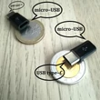 Adapter a mobiltöltő kábelének csatlakozófeje átalakításához (iPhone-hoz is!) – micro-USB bemenet, type-C kimenet, fekete