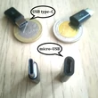 Adapter a mobiltöltő kábelének csatlakozófeje átalakításához (iPhone-hoz is!) – micro-USB bemenet, type-C kimenet, fekete