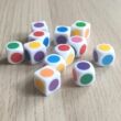 Fejlesztő óvodai játékokhoz – Színes dobókockák – Hatszínű kocka 16mm-es élhossz