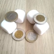 20 mm-es szabadon alakítható fehér dobókocka – gravírozható – blank white customizable acrylic dice