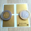 Méret: 2.5 cm – Lekaparható matrica – Sorsjegy – rejtvény és naptár készítése