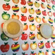 Matricaív - fémesen csillogó almák - 80 db/ív - Apple stickers sheet