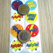 2.5 cm-es átmérő – 1 inch diameter stickers – Gyűjtögethető matricák – Piros pontot helyettesítő matricák