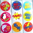 Kör alakú matricák több változatban – Motiváló üzenetek – Pop-art stílus – Állatok és ábécé – Köszönet