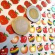 Almák matricakészlet több változatban - piros pont alsós tanítóknak - apple sticker sheets