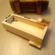 A belső rekesz mérete: 8.5 x 2.8 x 1.3 cm  – Wooden chest box tricky open