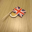 Méret: 3.5 x 2.5 cm - Koktélzászló - kicsi - dekoráció - kultúra - gasztronómia - british english - classroom - uk - flag - union jack