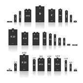 Elemek, akkuk (1.5V, 3V, 4.5V, 9V, 12V)