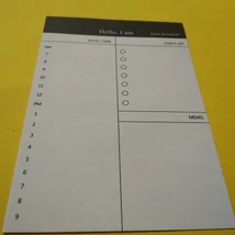 Napirendtervező, daily schedule - hallás utáni feladatokhoz (üres, kitölthető) - 10 lap / csomag