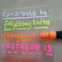 Folyékony kréta - letörölhető, táblára, üvegre, fára, fóliára, műanyagra is ír - narancssárga