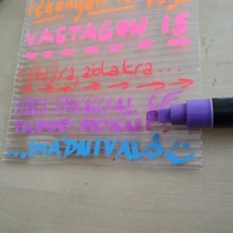 Folyékony kréta - letörölhető, táblára, üvegre, fára, fóliára, műanyagra is ír - lila