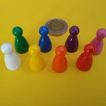 Bábu társasjátékhoz, 23 mm, 8 darab/csomag