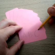 Írható és letörölhető rózsaszín szókátyák – Drámapedagógia játékokhoz – Páros munkához