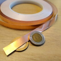 10 mm-es szigetelő rézszalag (öntapadós) - Árnyékoláshoz és áramkörépítéshez - Self-adhesive copper tape