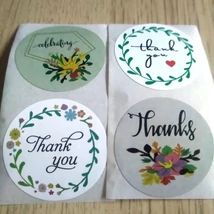 Matricák pasztellszínekben – Kör alakú – Köszönet és hála (Thank you – Thanks)