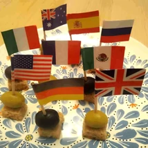 Koktélzászlók - sokféle ország - tanításhoz - idegen nyelv - földrajz - kultúra - gasztronómia - dekoráció - meccs - szurkolás