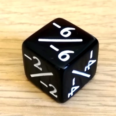 Plusz-mínusz kocka – számolás – alapműveletek – összeadás – kivonás – pozitív és negatív számok tanításához – fekete, negatív