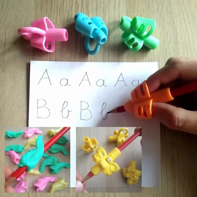 Kétujjas ceruzafogó - Írás tanulása és helyes kéztartás - Pencil grip holder – narancssárga (orange)